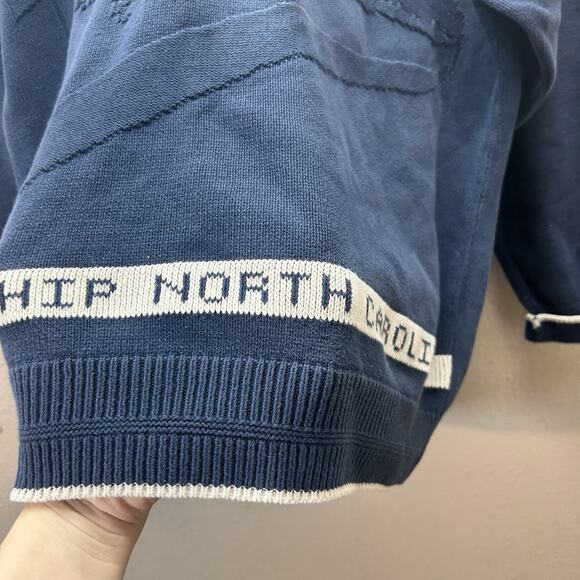 Brimwick BATTLESHIP NORTH CAROLINA BB 55 Sweater Military Nautical Navy VTG M - Picture 5 of 11